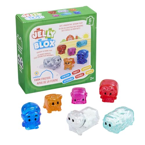 Coffret Amis de la ferme Jeu de construction JELLY BLOX GOLIATH Briques souples et flexibles Dès - vue 2