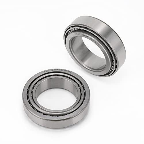 Image of XIKE 2 Pcs 33010 Tapered Roller Bearings 50x80x24mm Cone and Cup Set, Fits DIY/ATV/Auto/Truck/Trailer Wheels, Transmission＆Engine, Industry/Engineering/Agriculture/Garden Machinery and Reducer.