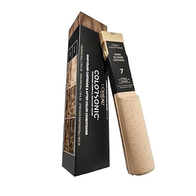 LOreal Paris Colorsonic Permanent Hair Dye Cartridge, Vibrant Hair Color For Root Touch Up, Gray Coverage Or All Over Color In Just 5 Minutes, 7 Dark Natural Blonde Coloring Device Sold Separately