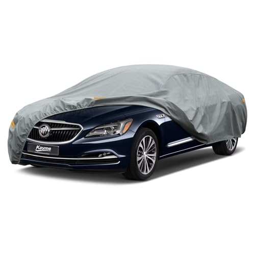 Kayme Heavy Duty Car Cover Custom Fit Buick Lacrosse Waterproof All Weather for Automobiles, Full Exterior Covers Sun Rain UV Protection.(Deliver Ab