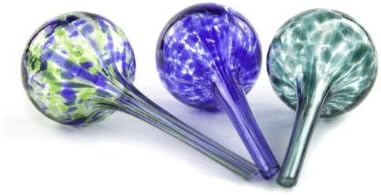 Imperial Home - Aqua Globe Mini - 3 Pack - Decorative Hand-Blown Glass Small Plant Watering Bulbs