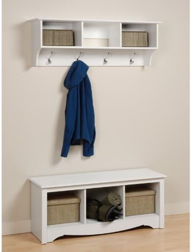Prepac Entryway Cubbie Shelf, White