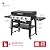 Nexgrill Daytona 4-Burner Propane Gas Griddle w/Side Tables, 60000BTUs, 756 sq. in. Cooking Space, 6 Accessory Hooks, Perfect for Outdoor Cooking, Tailgating, BBQ, Backyards, Black/Silver, 720-1058A