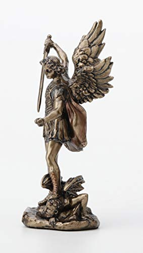 Estatua Resina San Miguel Arcángel 3.35 pulgadas miniatura 2