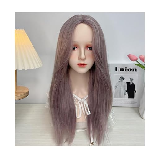 Perruque synthétique rose clair 50cm pour vos soirées festives et cosplay