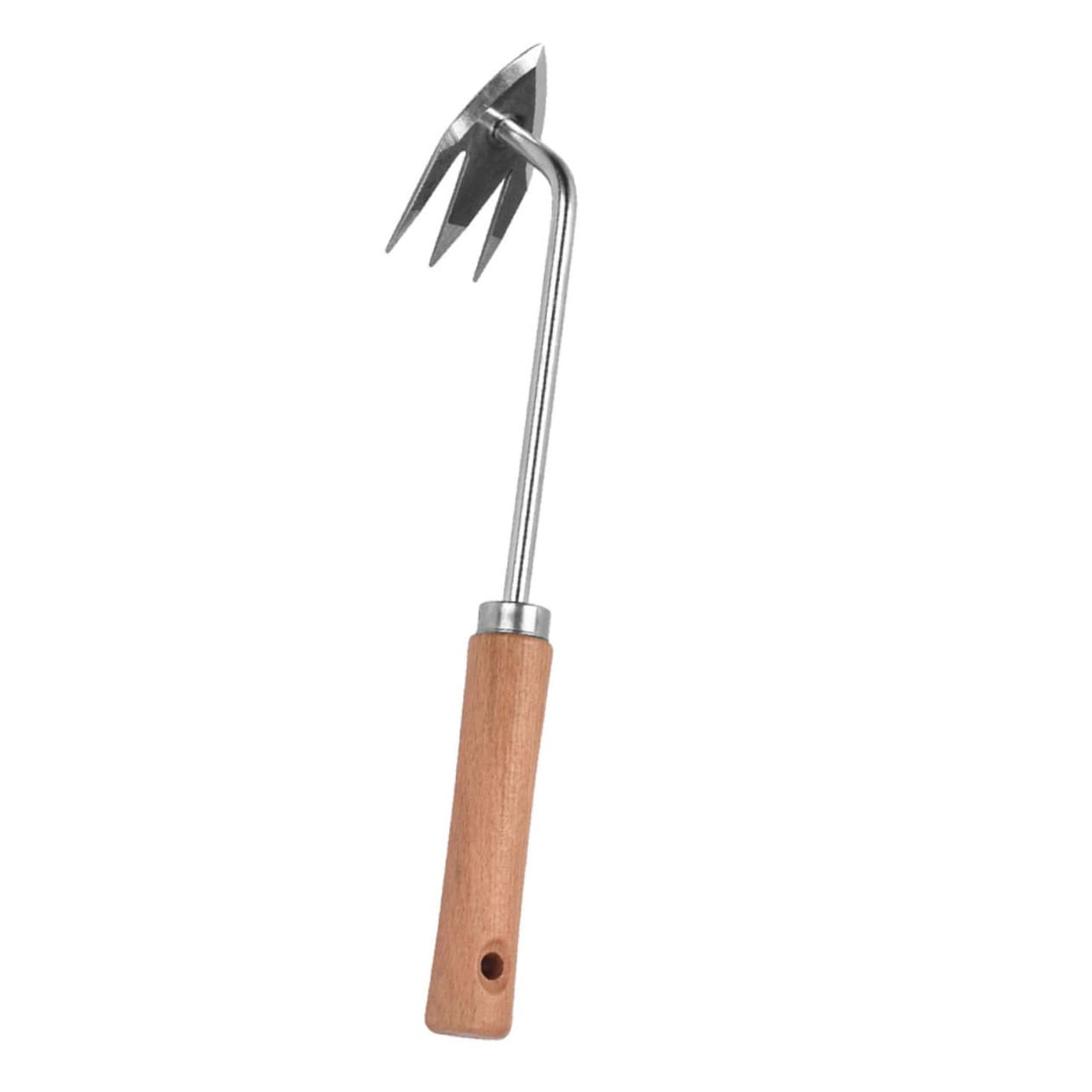 ibasenice 2 Pezzi Mano di Giardinaggio di Nuovo estrattore Staccabile Maniglia Manuale sarchiatore per Erbacce Utensili sarchiatrice attrezzo a forchetta per diserbo di Legno