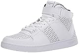 Lacoste Men's Tramline Mid Sneaker, White/Navy Pattern, 13 Medium US