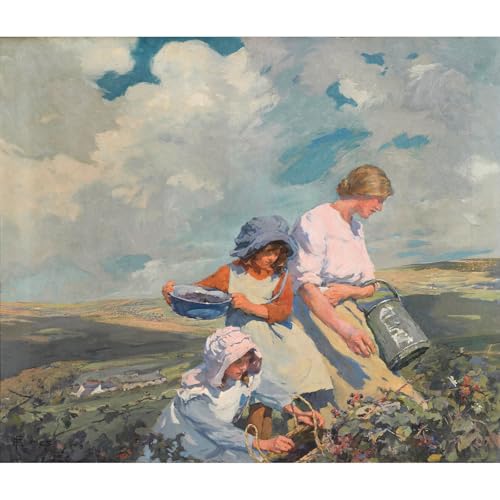 Poster Rassemblement de mûres Elizabeth Forbes grande affiche murale vintage 76x101