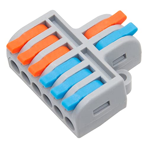 Conectores de cable compacto con palanca de 2 a 6 salidas para empalmes rápidos de 28-12 AWG
