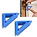 Door and Window Casing Reveal Tools, Plastic Trim Spacer Set with Precise 1/4 3/16 1/8 Inch Offsets for Professional Woodworking and Furniture Making Blue 2PCS