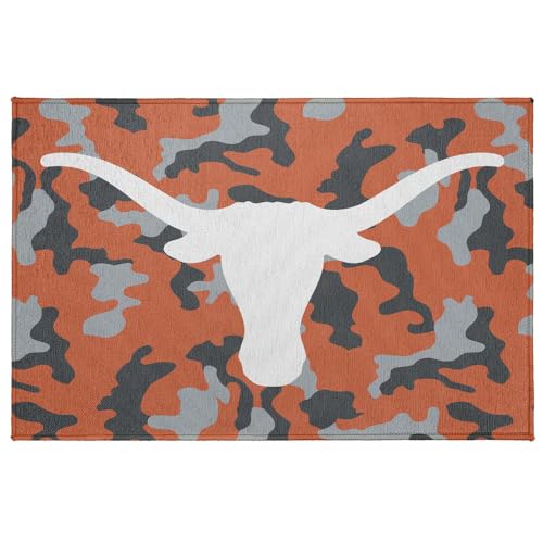 Campus Lab Doormat, 20” x 31.5” Primary Logo Camo, Floor Mat for Inside Entry Way/Back Door Garage Mudroom Home & Office, Low Profile