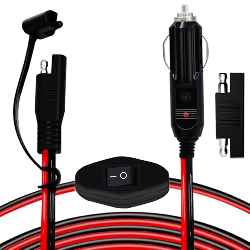 YEZriler Cigarette Lighter Adapter for Battery Tender Charger, 16AWG 12