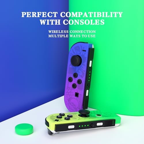 Controllers Compatible with Nintendo Switch, Wireless Replacement Switch Controllers, Left and Right Switch Gamepad Support Dual Vibration/Wake-up/Motion Control. (blue) - 5