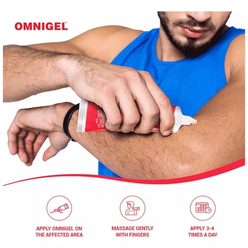 Image of Cipla Omnigel Pain Relief Gel | Quick Relief for Muscle Pain, Sprains and Strains (100 gm Gel)