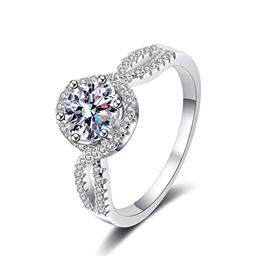 Bague argent femme symbole infini avec moissanite le cadeau idéal pour prouver votre amour