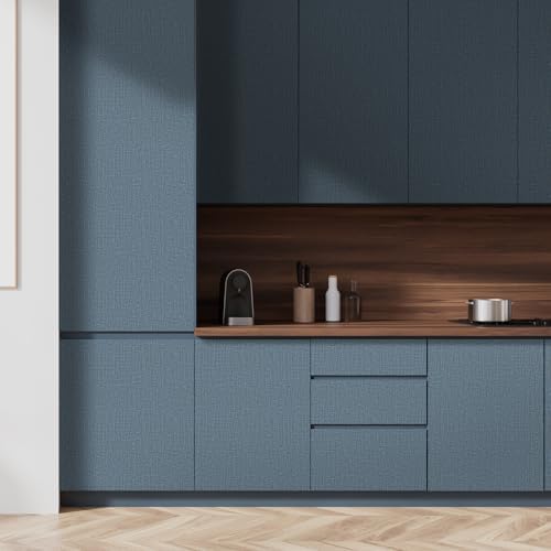 WADILE Peel and Stick Wallpaper 15.7in*196.8in, Removable Contact Paper for Cabinets/Countertops Waterproof, Wall Paper Sticker Pull and Stick for Bedroom, Stick on Wallpaper Textured Self adhesive - 4