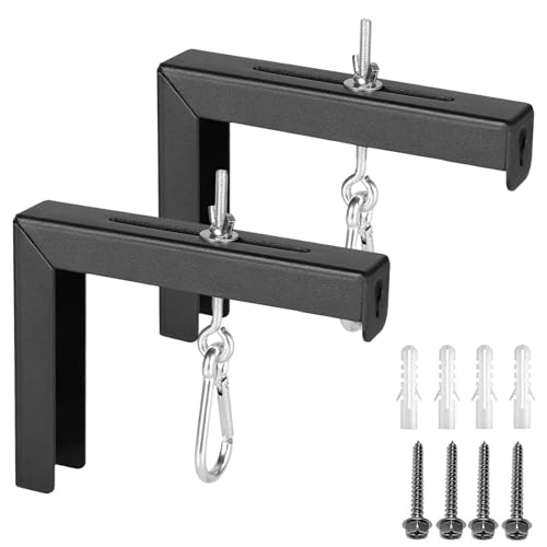 MOROBOR Universal Projector Screen Wall Mounted, 1 Set L-Bracket Style Projector Curtain Holder Universal Projector Screen Hooks for Hanging Home Projector Movie Screen