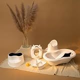 Rotho Babydesign TOP Badewanne - recycelt - Badewanne - Babybadewanne - Kinderbadewanne - Duschbadewanne - weiss