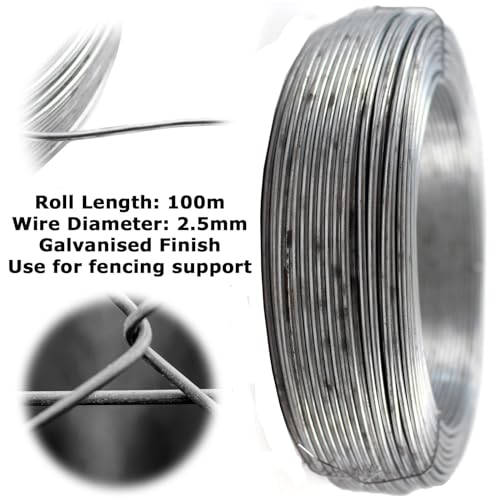 Easipet Tension Straining Wire, 100 Metre x 2.5mm, Pack 2