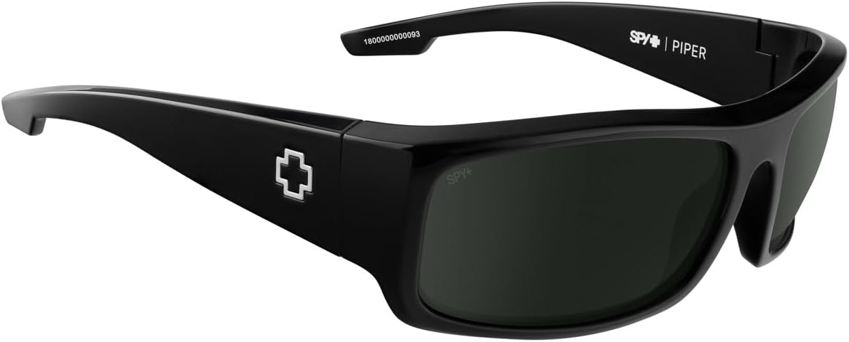 SPY Optic Piper, Rectangular Wrap Sunglasses, Color and Contrast Enhancing Lenses