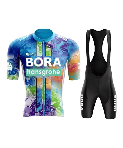 Assorbe l'umidità e il sudore e si asciuga rapidamente: abbigliamento da ciclismo in tessuto altamente traspirante e traspirante per mantenerti asciutto e fresco. Anche se sei sudato, la maglia non aderisce mai alla pelle.