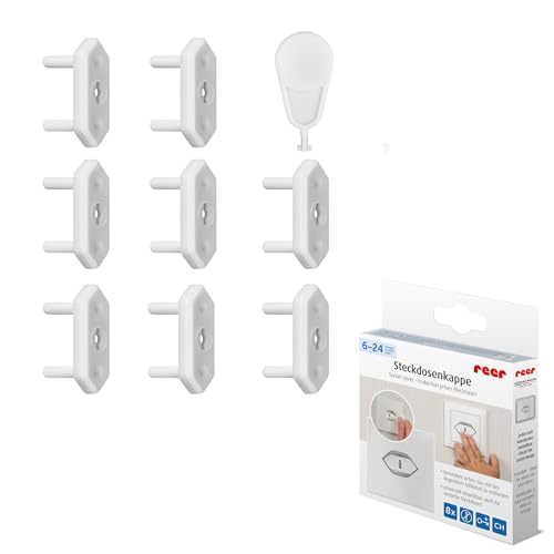 reer Steckdosenschutz Schweiz | 8 x Steckdosensicherung | kindersicher, nur...