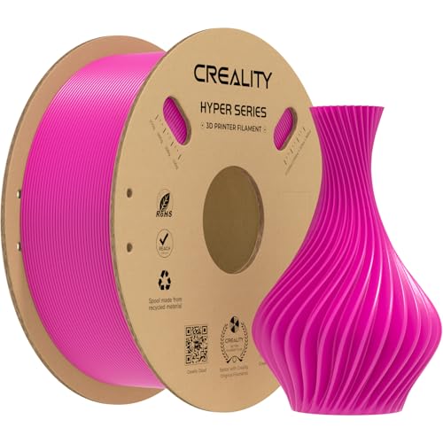 Image of Creality Hyper PLA Filament 1.75mm, High-Speed Printing 30-600mm /s, Smooth Extrusion and Stable Printing, Low Stringing, Consistent Performance 3D Printer Filament,+ /- 0.03mm Accuracy(Purple)