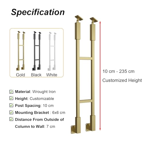 Garde-corps sur mesure et balustres d'escalier en fer industriels