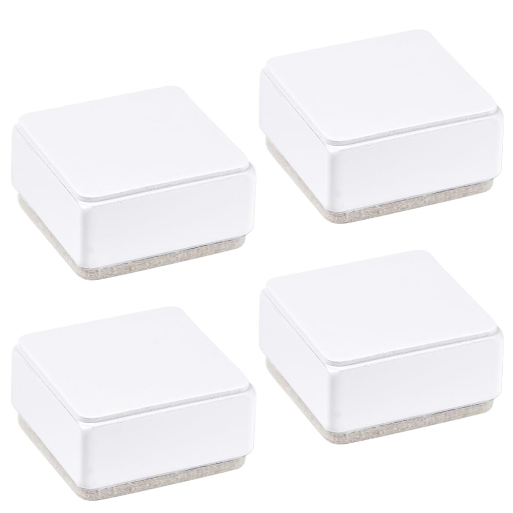 BUZIFU 3cm Lift Furniture Risers 4 Pcs Carbon Steel Bed Risers Self-Adhesive Heavy Duty Furniture Raisers Stackable Square Risers Table Risers Adds 1.2" Height to Beds Sofas... - Image 2