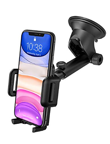 Mpow Soporte Coche Movil, Salpicadero/Parabrisas Porta Movil para Coche con Rotación de...