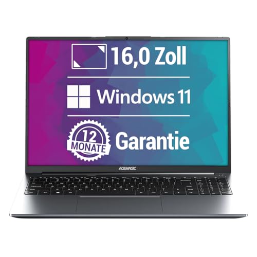DN 16 Zoll Full HD+ Gaming Laptop Notebook, AMD Ryzen 7 7735HS (8C/16T, bis zu 8X 4,75GHz), 16GB DDR5 512GB M.2 SSD mit Windows 11 Pro | HDMI | USB Type-C | WiFi 6 | BT 5.2 | Radeon 680M Grafik