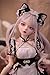 VLEYAN Hand-Painted BJD Doll, 22.8 Inches (56cm) Tall, Catwoman Maid Style, Princess Doll, PVC Body with 31 Movable Joints, for Ages 15+ and Older,Desk and Wall Decorations (Handmade Makeup Plus)