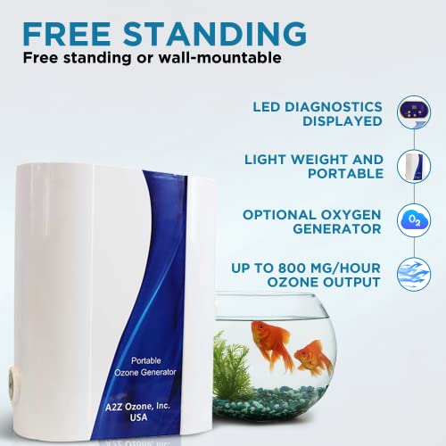 Aqua-8 Ozone Generator, Ozonator, Ozonizer, Ozono Machine, Up To 800 Mg/H, With Oxygen, 160 Mg/H Without Oxygen #TOP1