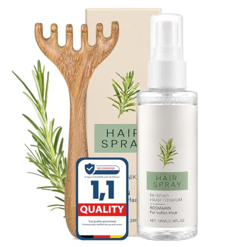 120ml Spray Aceite De Romero Para El Cabello, Potenciador De RaíZ Romero, Serum Crecimiento Cabello, Crece El Pelo, Fortalece, Nutre Y Aporta Volumen