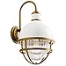 Kichler 59051WH Tollis Outdoor Wall Sconce, 1-Light 150 Watts, White