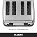 Waring (WCT708) Four-Compartment Pop-Up Toaster, Silver