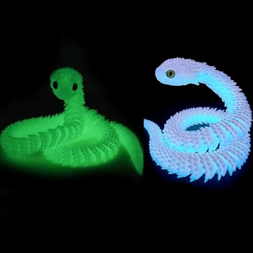 2 PCS 3D Printed Snake, 3D Printed, Decorative Piece for Hom
