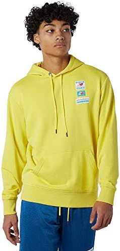 New Balance Essentials Hoodie Field Day ftl Yellow (S) : Amazon.pl: Moda