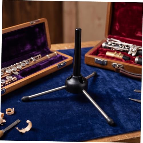 LAPYAPPE Foldable Flute Stand Metal Tripod for Piccolo Clarinet Oboe Compact Lightweight Portable Woodwind Instrument Holder