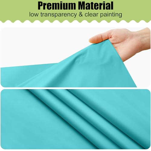 Image of Smiry Disposable Table Cloth 3 Pack, 84 Inch Round Waterproof Plastic Tablecloth, Decorative Round Table Covers for Party, Birthday, Picnic, Teal
