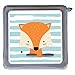MeinBaby123 Schutzfolie kompatibel mit Toniebox | Schutzcover selbstklebend | Aufkleber passgenau I Folie Sticker | Personalisierbar mit Name I Toniebox Zubehör | Fuchs