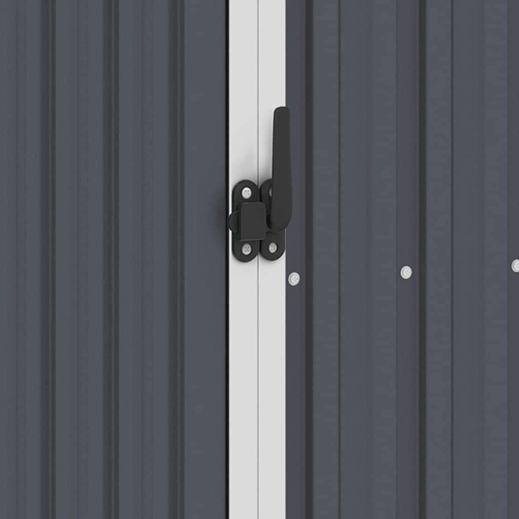 Abri à Bois de Jardin Anthracite 245x98x159 cm Acier galvanisé, Maison & Jardin, Pelouses & Jardins, Vie en extérieur, Structures extérieures, Cabanes & abris de Jardin, Anthracite, (Poids 27.64KG)