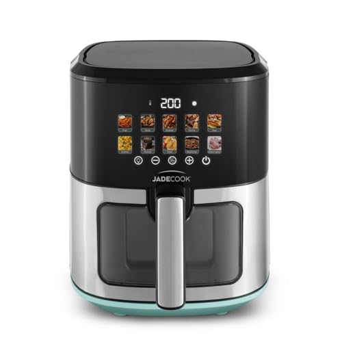 Catálogo para Comprar On-line Jade Cook Precio Walmart - los más vendidos. 49 JadeCook Freidora de Aire Multifuncional Digital 6.5L con Display Touch Full con 10 Funciones Inteligentes, Luz Interior y Ventana Transparente Coccion Uniforme 200°