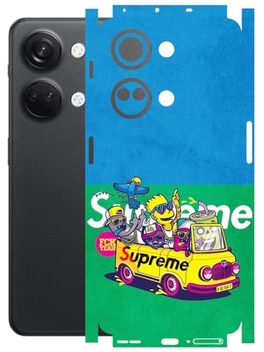Image of AtOdds - Full Body Back Screen Guard Protector Film - Lamination Wrap Skin Sticker Compatible with ONEPLUS NORD 3 (5G) | Scratchproof Matte Finish (Simps)