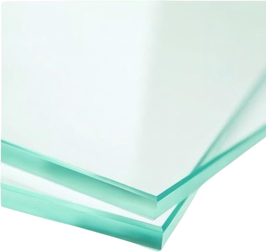 28" Inch Square Glass Table Top - Tempered - 3/16" Thick - Flat Polished Edge - Eased Corners, America Glass