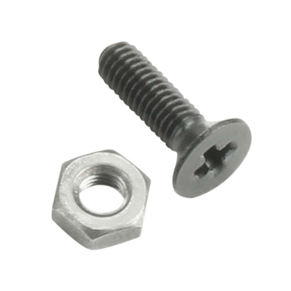 Adam Hall Hardware 5420 BLK M100 AH - Bolsa de 100 Tornillo estrella M3 x 10 negro con Tuerca para Conector Chasis XLR
