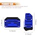 ZIMISI 2PCS Non-Slip Car Pedal Covers, Automatic Transmission Gas Pedal Pads Kit, Aluminum Alloy Brake Pedals Set for Car Safety, Universal Replacement Accessories for Most Vehicles (Blue)