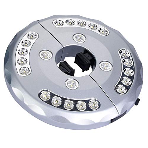OUKENS Umbrella Light Patio Umbrella Lamp, Patio Umbrella Light 24 LED ABS Battery Operated Umbrella Pole Lamp for Patio Umbrellas Camping Tents