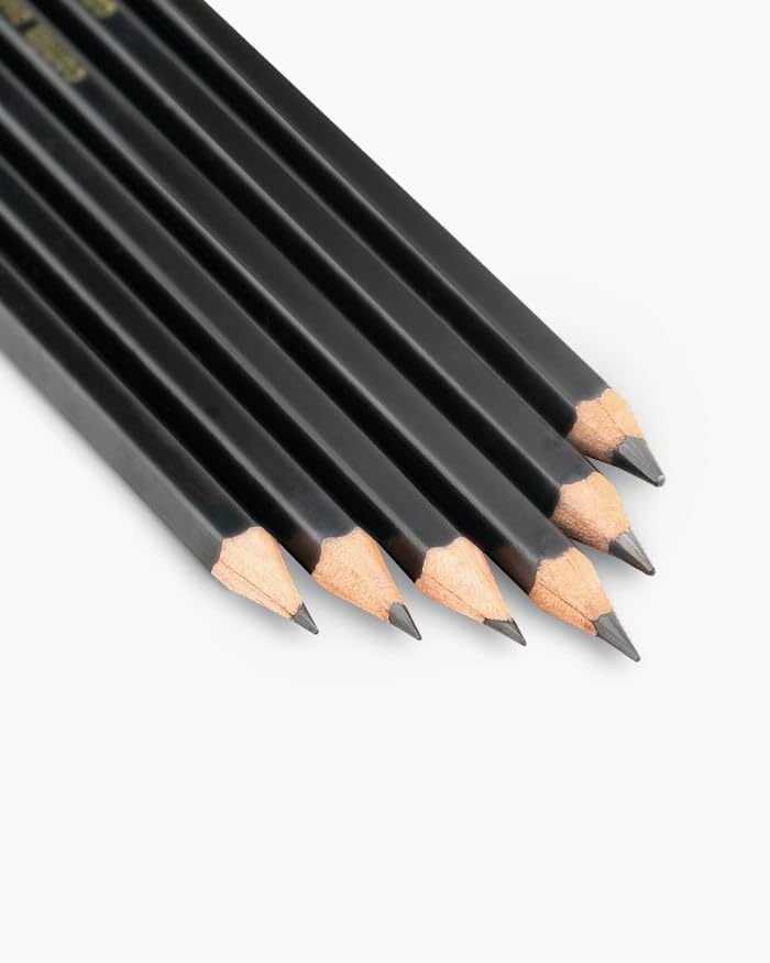 Image of Camel Assorted Drawing Pencils | Pack of 6 | HB, 2B, 4B, 6B, 8B & 10B | Sketching & Shading Pencils for Artists