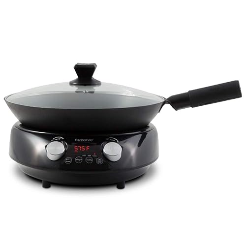 Nuwave Mosaic Induction Wok, 14-inch Carbon Steel Wok